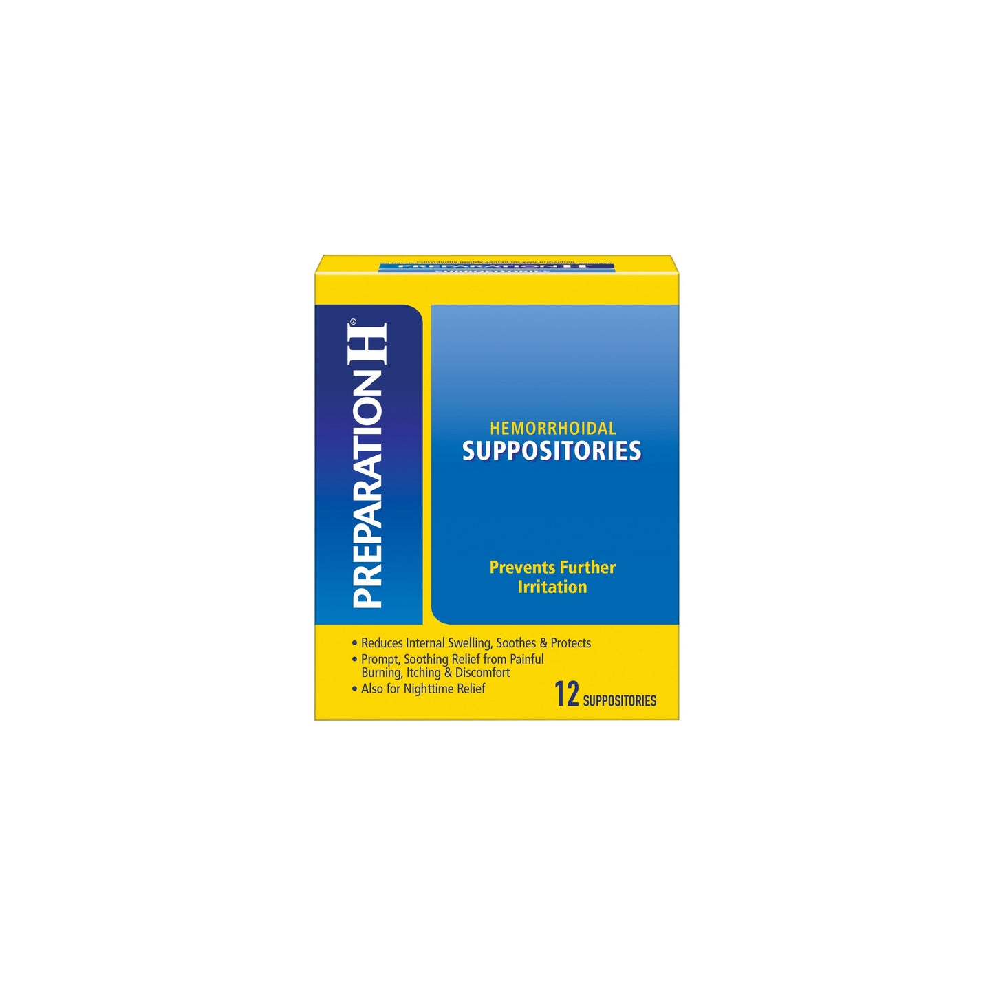 Preparation H Suppositories; 12 Each; 6 Per Box; 12 Per Case