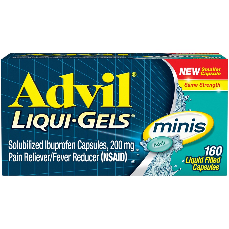 Advil Minis Liquid Gel Mini 160 Count; 160 Each; 3 Per Box; 4 Per Case - High Mart Wholesale
