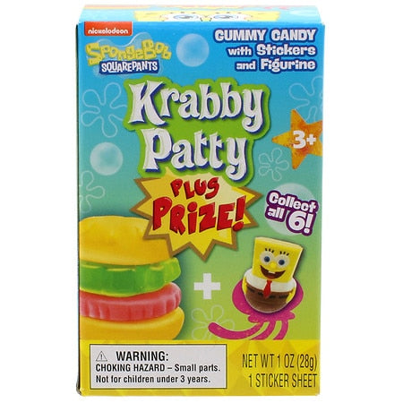Frankford Candy Krabby Patty Plus Prize; 1 Ounces; 8 Per Box; 12 Per Case - High Mart Wholesale