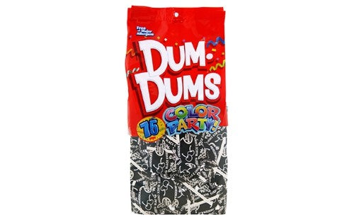Dum Dums Pops Color Party Black Black Cherry; 12.8 Ounces; 4 Per Case