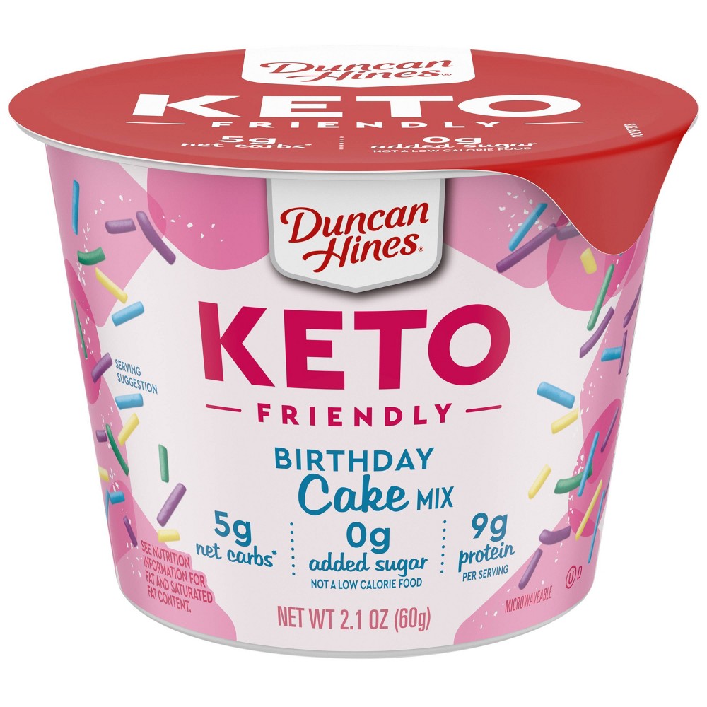 Duncan Hines Keto Friendly Birthday Cake Mix; 2.1 Ounces; 12 Per Case - High Mart Wholesale