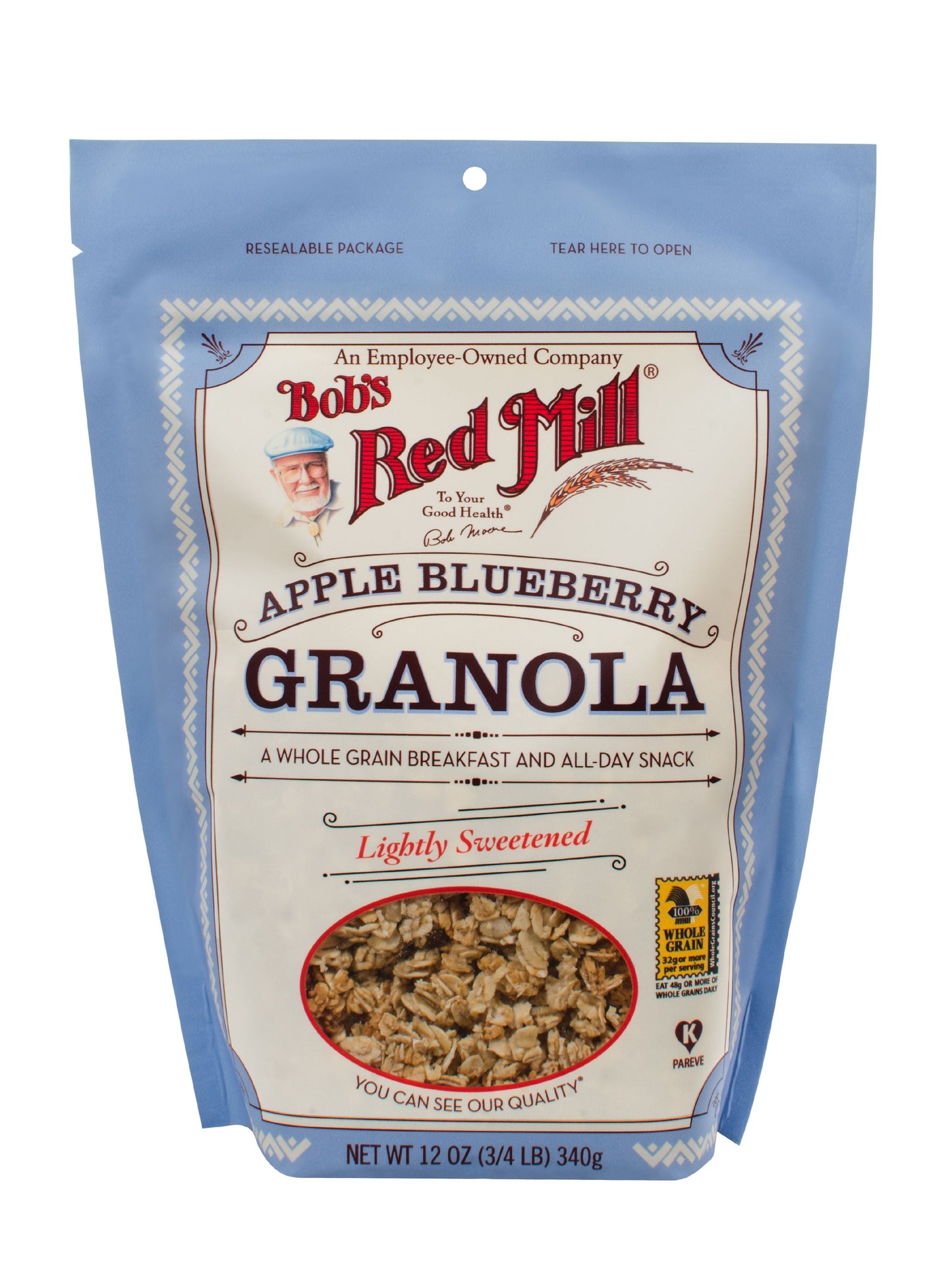 Bob's Red Mill Natural Foods Inc No Fat Apple Blueberry Granola; 12 Ounces; 4 Per Case
