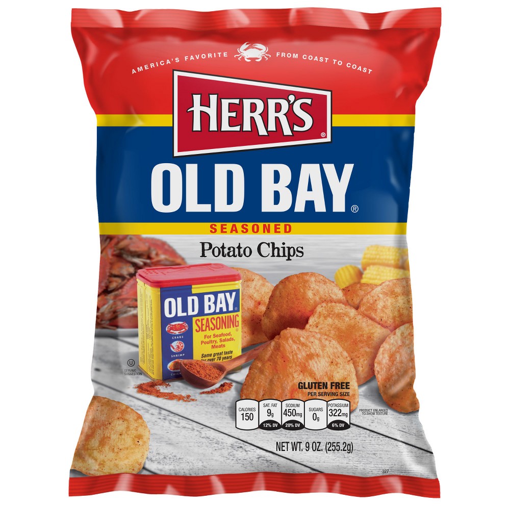 Herr Foods Inc Old Bay Chips; 8.5 Ounces; 9 Per Case - High Mart Wholesale