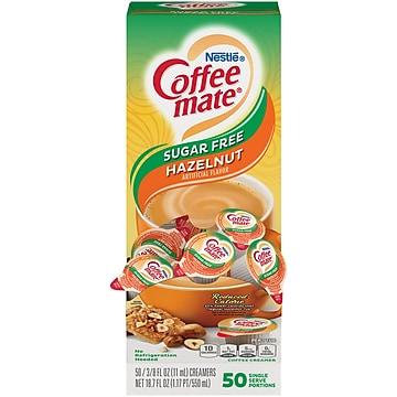 Coffee Mate Liquid Creamer Hazelnut Sugar Free; 0.374 Fluid Ounce; 4 Per Case - High Mart Wholesale