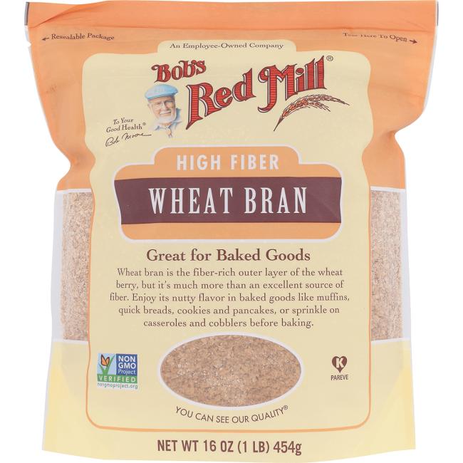 Bob's Red Mill Natural Foods Inc Wheat Bran 16 Ounce; 16 Ounces; 4 Per Case