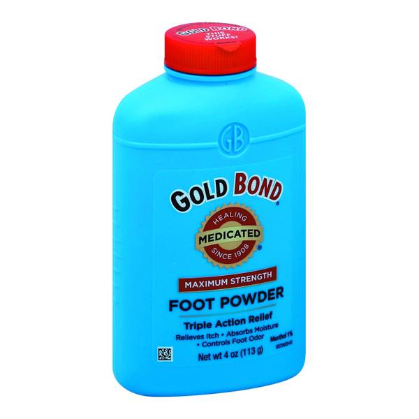 Gold Bond Medicated Foot Powder Maximum Strength; 4 Ounce; 3 Per Box; 8 Per Case