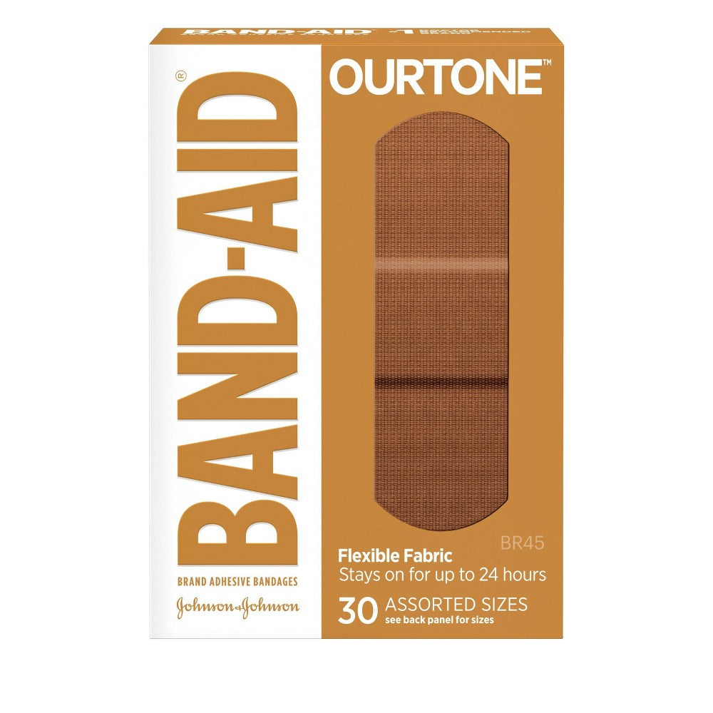 Band Aid Ourtone Assorted; 30 Count; 6 Per Box; 4 Per Case - High Mart Wholesale