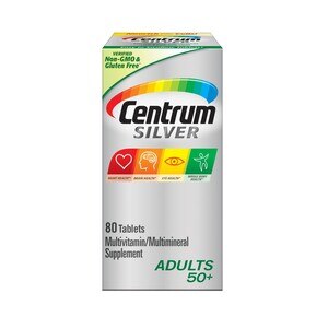 Centrum Silver Centrum Silver Adult 50+; 80 Each; 3 Per Box; 4 Per Case