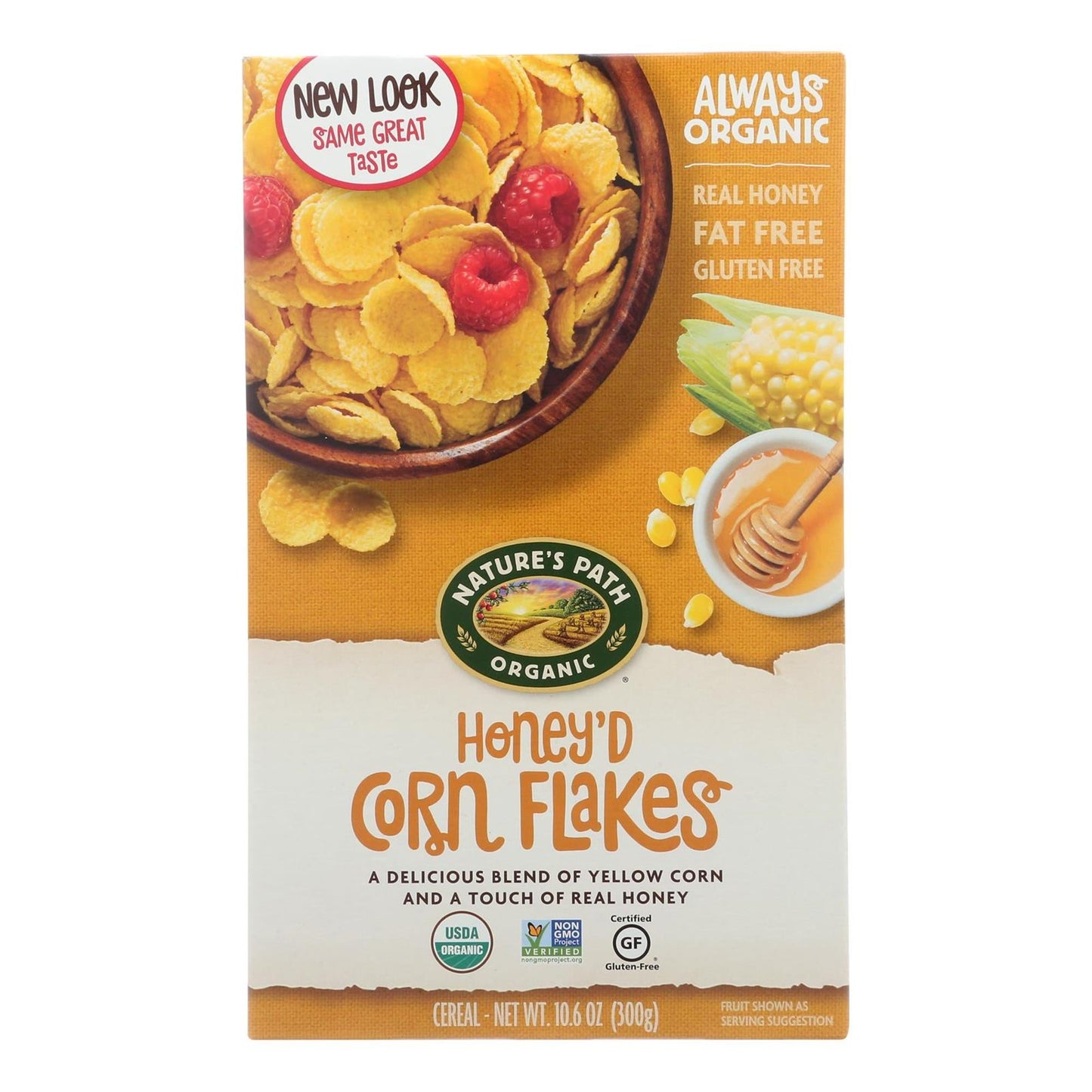 Nature's Path Honey'd Corn Flakes; 10.6 Ounces; 12 Per Case - High Mart Wholesale