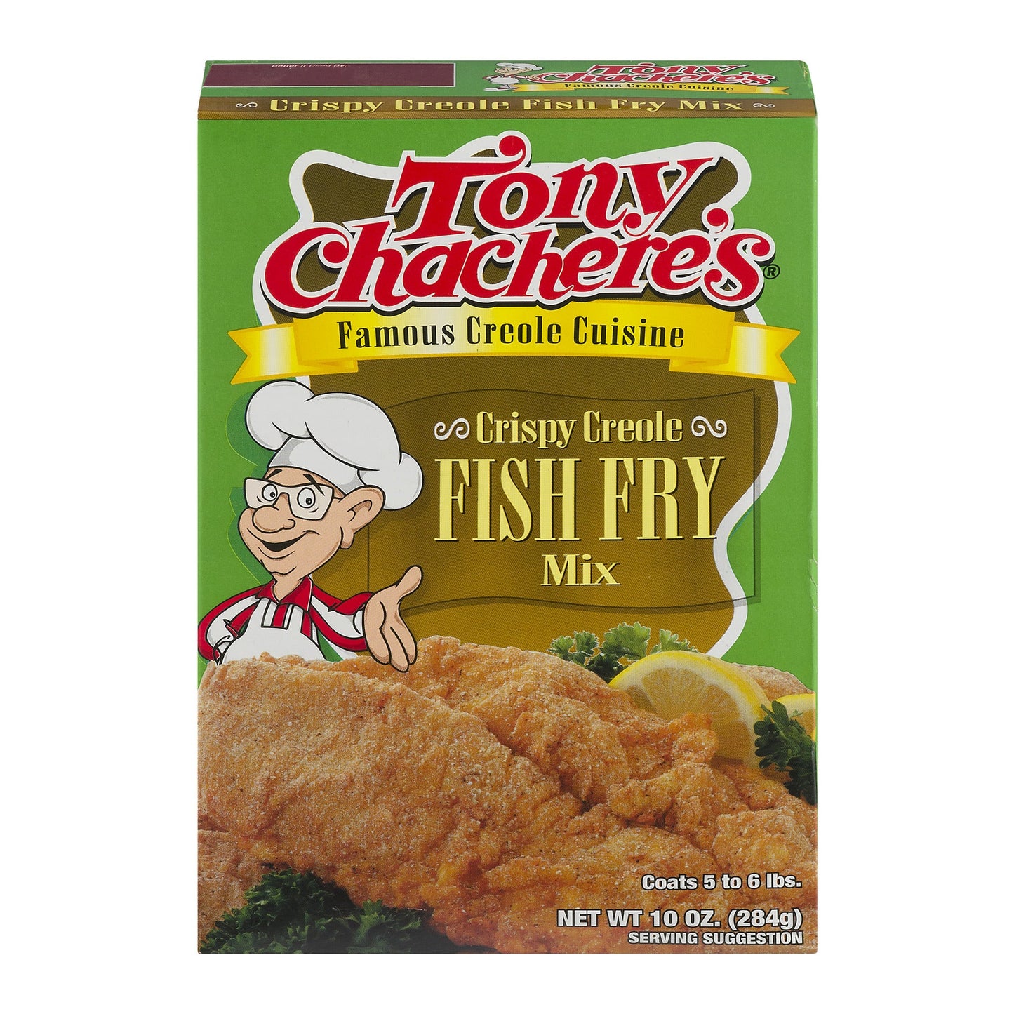 Tony Chachere's Creole Foods Fish Fry Mix Crispy Creole; 10 Ounces; 12 Per Case - High Mart Wholesale