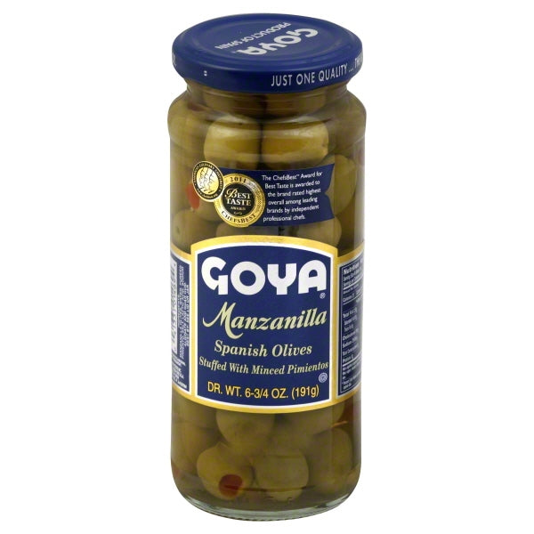 Goya Manzanilla Olive Stuffed; 6.75 Ounces; 24 Per Case