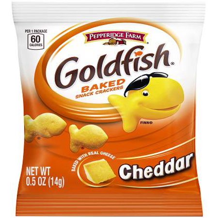 Pepperidge Farms Goldfish Cheddar Crackers; 0.5 Ounces; 100 Per Case