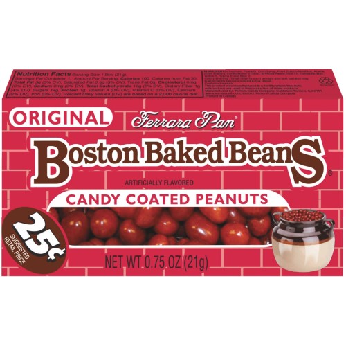 Boston B Bean Changemaker Boston Baked Beans Candy; 0.8 Ounces; 24 Per Box; 12 Per Case - High Mart Wholesale