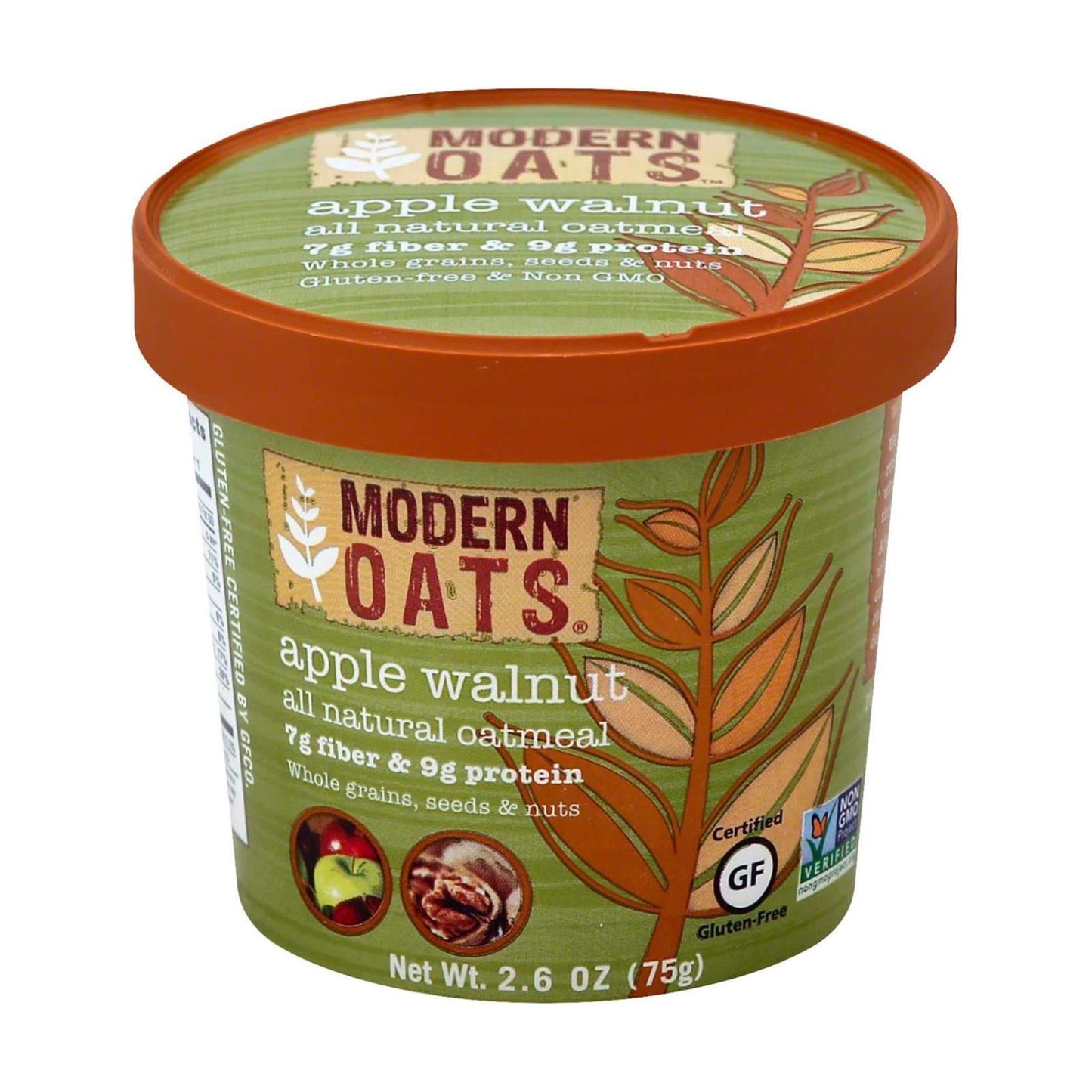Modern Oats Apple Walnut Oatmeal Cups; 2.6 Ounces; 6 Per Case - High Mart Wholesale
