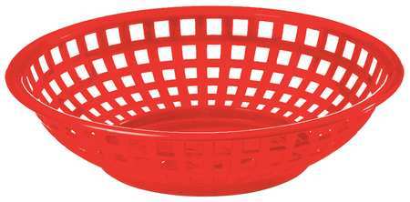Tablecraft 8 Inch Red Round Basket; 36 Each; 1 Per Case - High Mart Wholesale