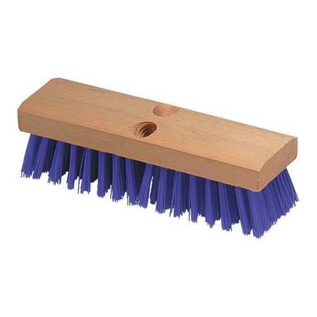 Carlisle Foodservice Polypropylene Deck Brush 10 Inch Blue; 12 Each; 1 Per Case
