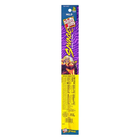 Slim Jim Savage Mild Semi Permanent Display; 48 Count; 1 Per Case