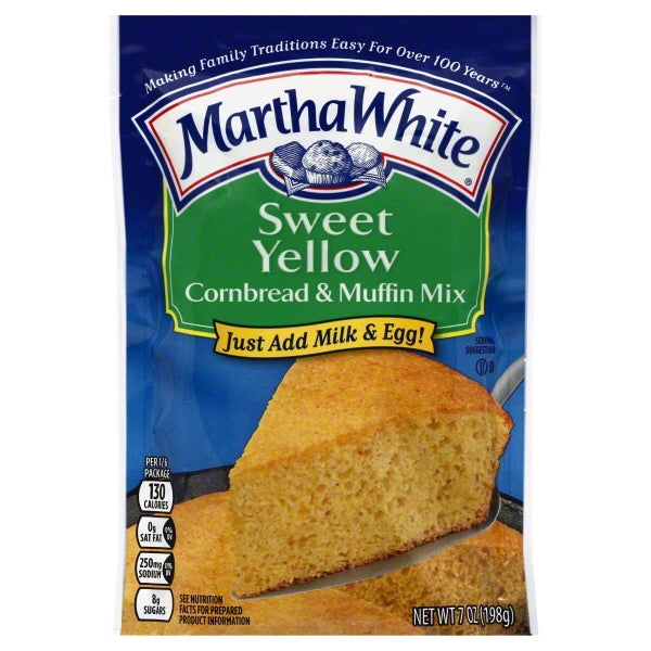 Martha White Sweet Yellow Cornbread; 7 Ounces; 12 Per Case