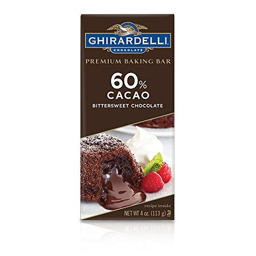 Ghirardelli Baking Bar 60% Cacao Bittersweet; 4 Ounces; 12 Per Case - High Mart Wholesale