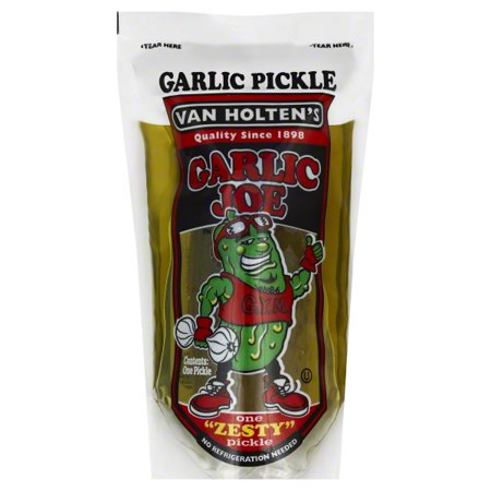 Van Holten's Garlic Joe Pickle Whole Single Serve Pouch; 1 Each; 12 Per Case