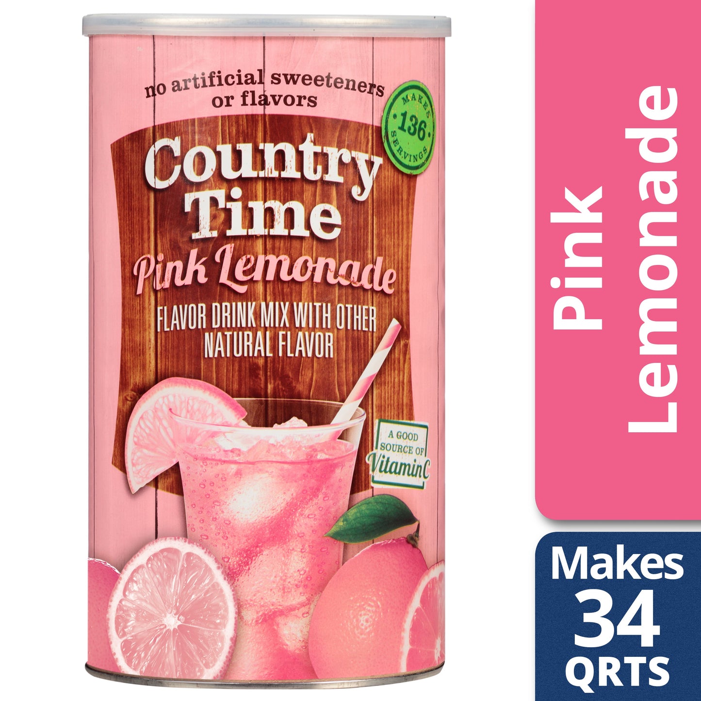 Country Time Country Time Beverage Lemonade Pink Drink Mix; 5.16 Pounds; 6 Per Case - High Mart Wholesale