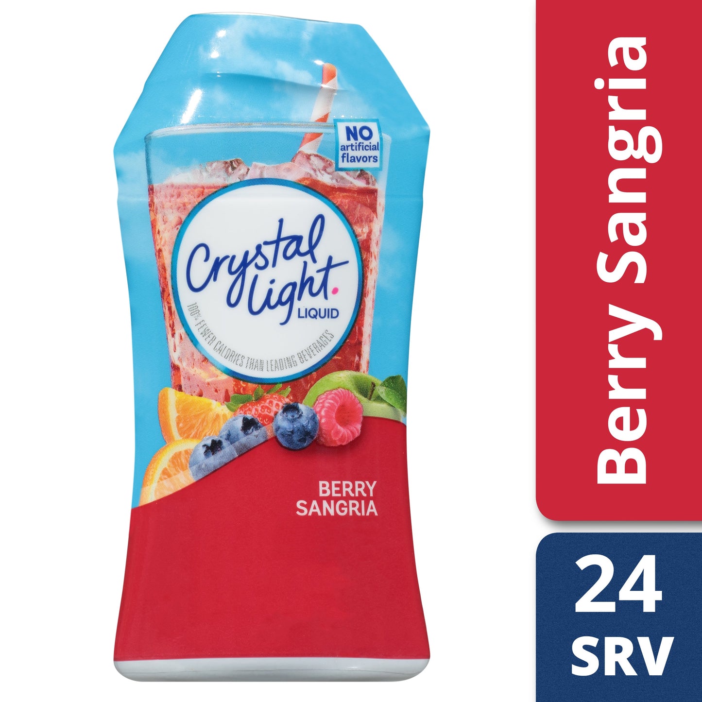 Crystal Light Berry Sangria Liquid Concentrate; 1.62 Fluid Ounce; 12 Per Case - High Mart Wholesale