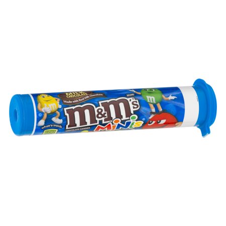 M&M's Milk Chocolate Mini Mega Tube; 1.77 Ounces; 24 Per Box; 6 Per Case