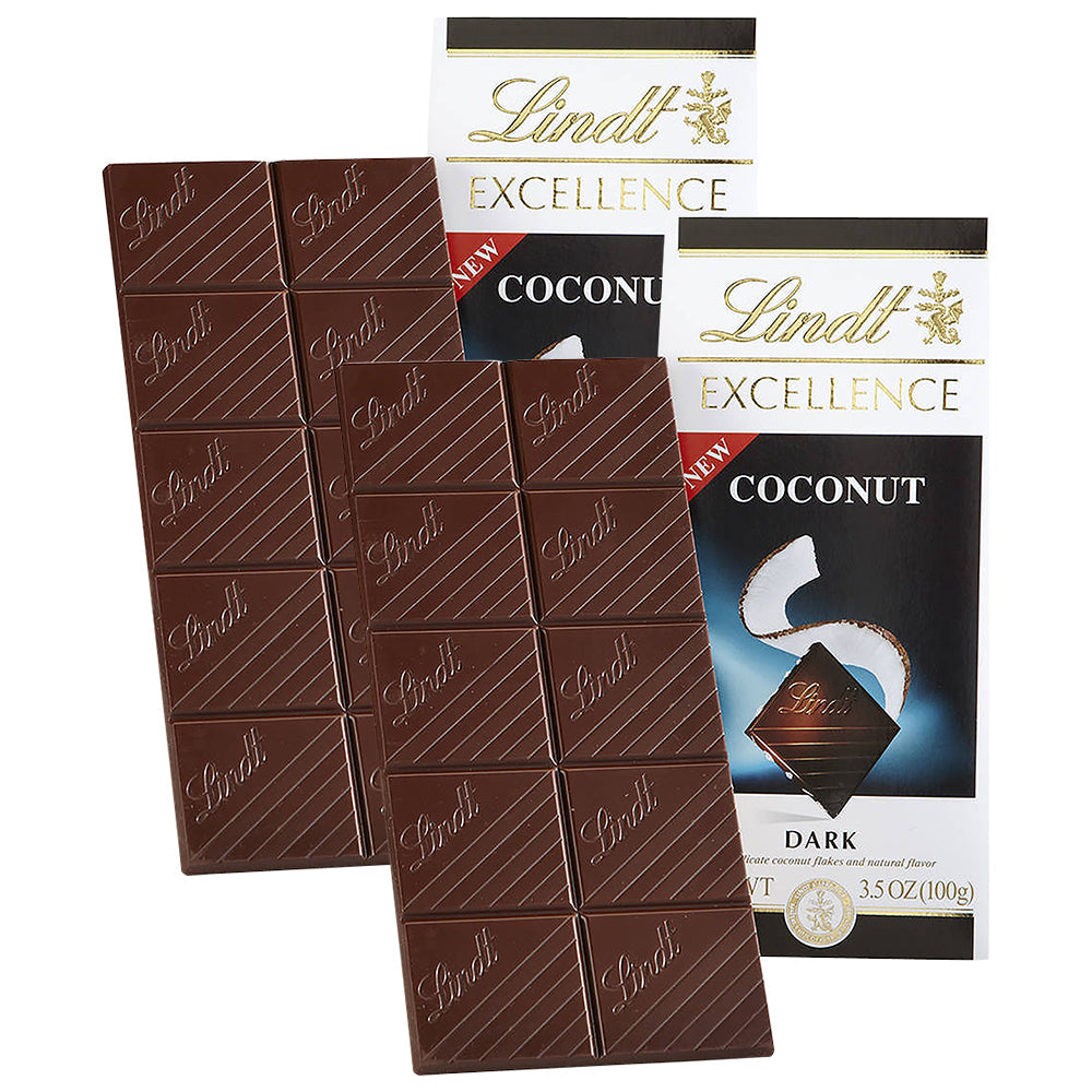 Lindt & Sprungli Chocolate Bar Coconut 3; 3.5 Ounces; 12 Per Box; 12 Per Case