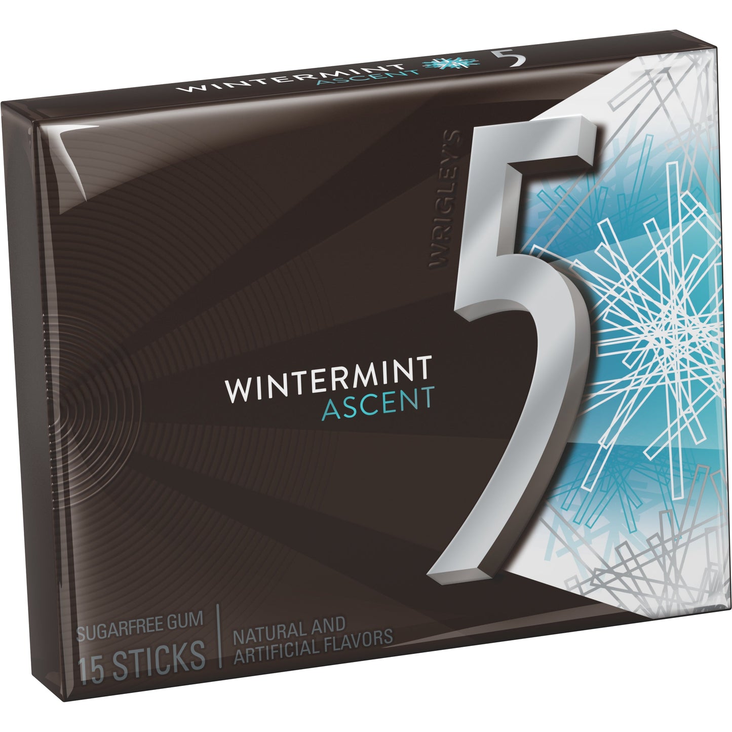 5 Gum Sugarfree Wintermint Ascent Stick Gum; 15 Piece; 10 Per Box; 12 Per Case
