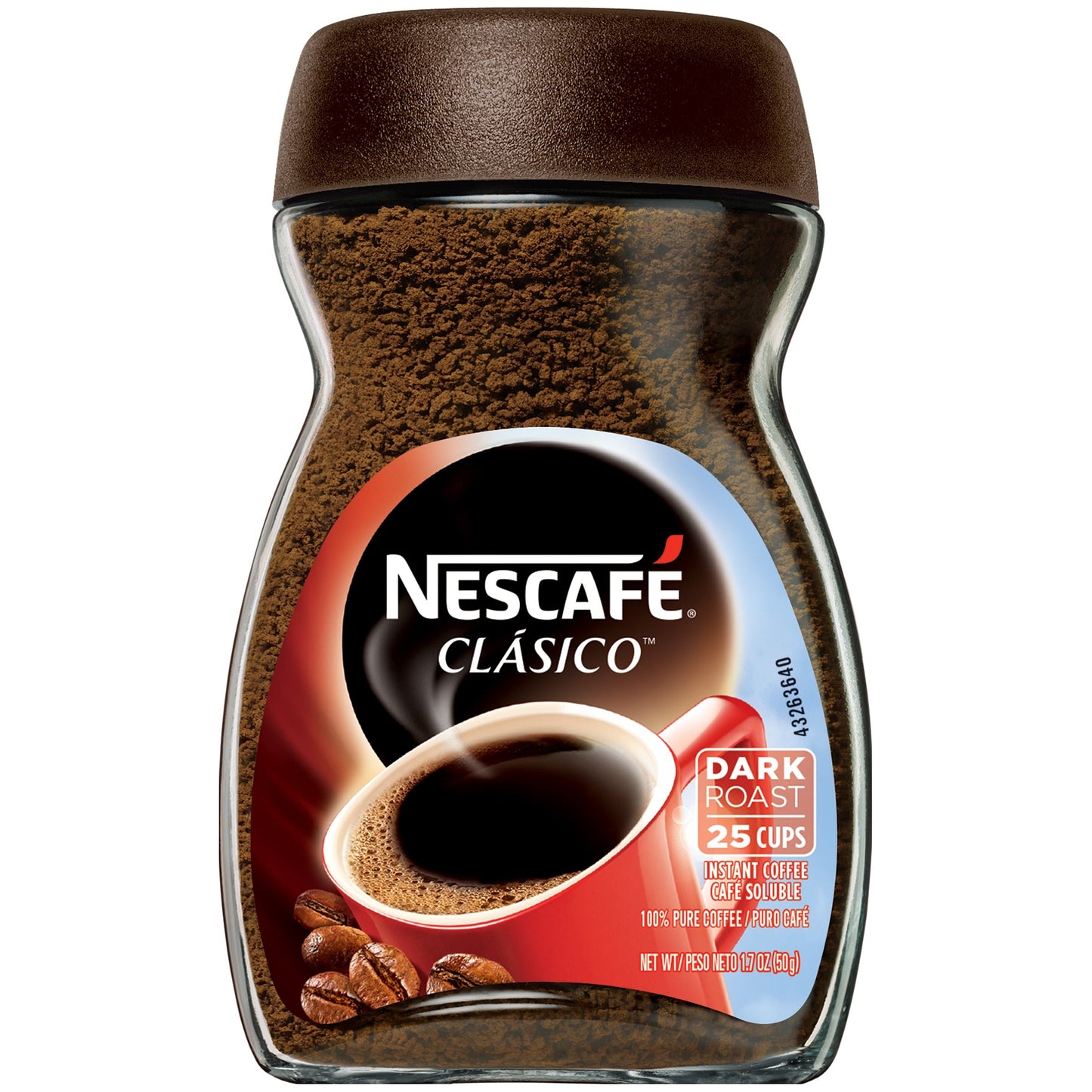 Nescafe Clasico Instant Coffee; 1.7 Ounces; 12 Per Case