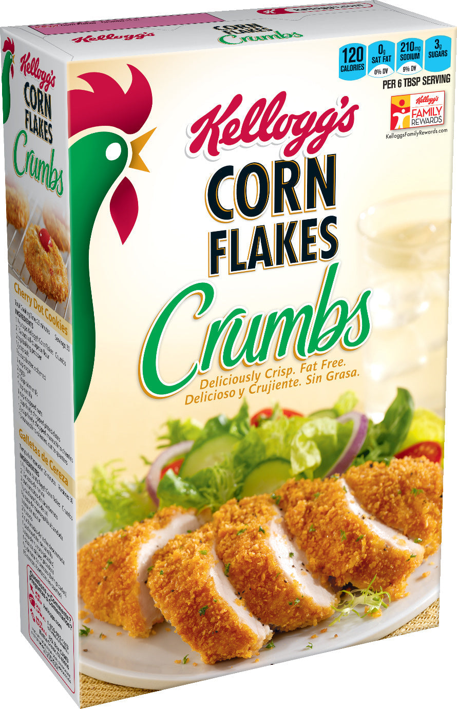 Kellogg Corn Flakes Crumbs Coating; 21 Ounces; 12 Per Case