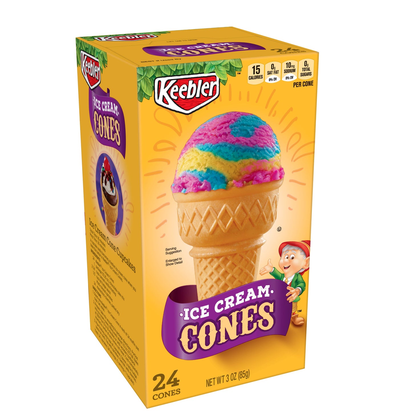 Keebler - Cones Cone Vanilla Cup; 3 Ounce; 6 Per Case