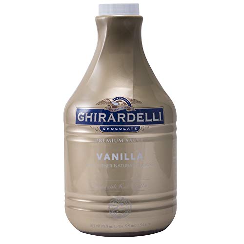 Ghirardelli Premium Sauce Vanilla Pump Bottle; 89.9 Ounces; 6 Per Case - High Mart Wholesale