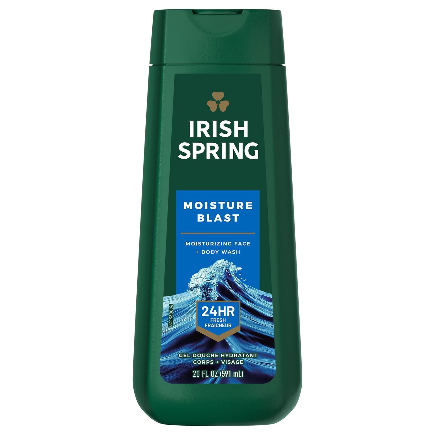 Irish Spring Body Wash Moisture Blast Sulfate Free; 20 Fluid Ounces; 4 Per Case