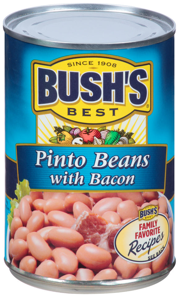 Bush's Best Pinto Beans With Bacon; 15.5 Ounces; 12 Per Case