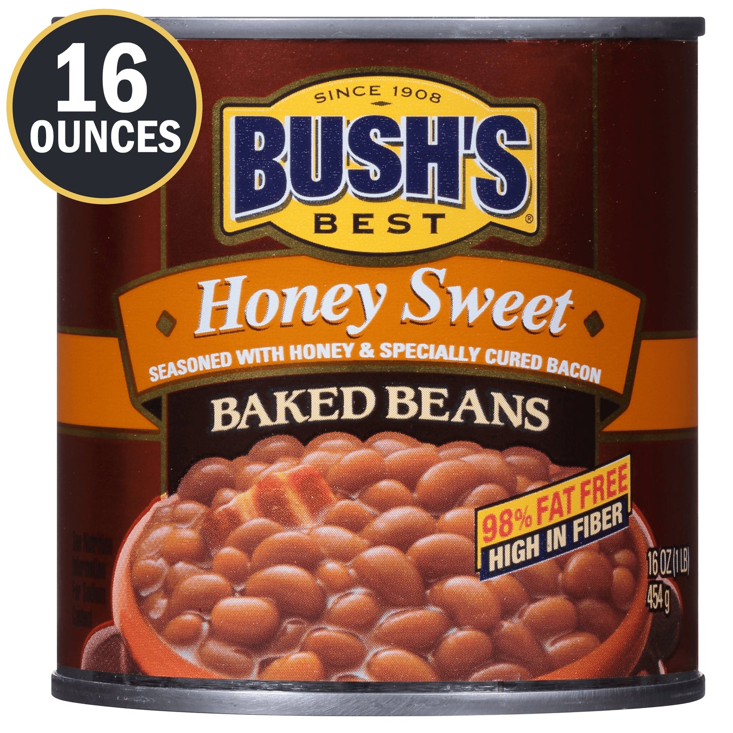 Bush's Best Honey Baked Beans; 16 Ounces; 12 Per Case