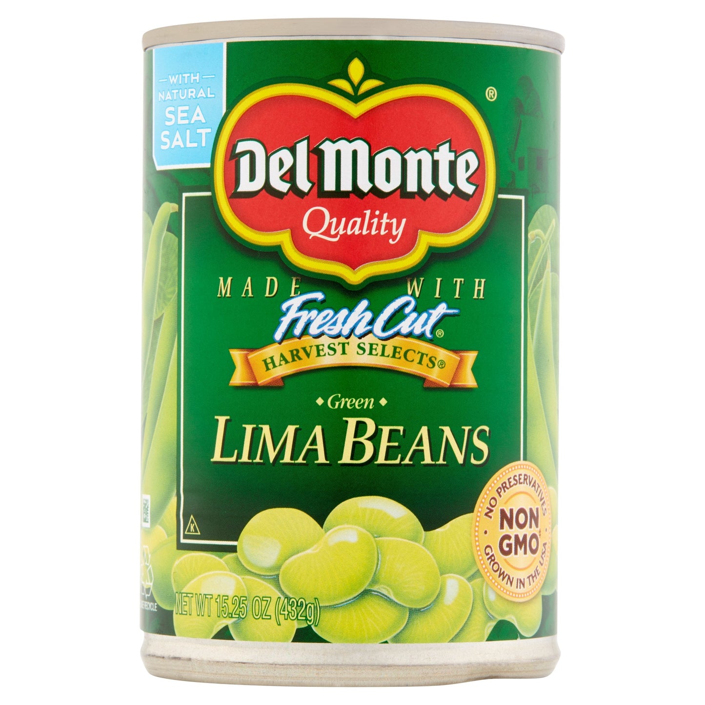 Del Monte Harvest Select Green Lima Bean; 15.25 Ounces; 12 Per Case