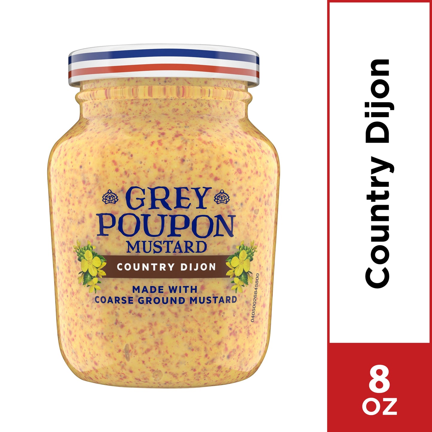 Grey Poupon Country Mustard Bottle; 8 Ounce; 12 Per Case - High Mart Wholesale