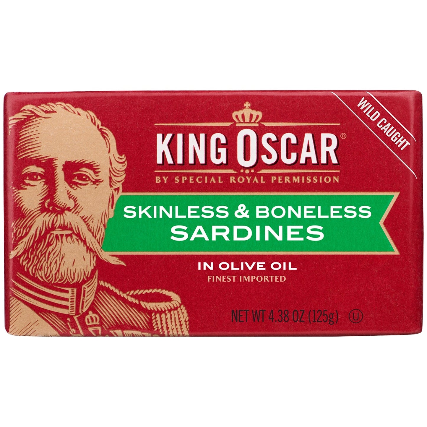 King Oscar Sardines Skinless Boneless In Olive Oil; 3.75 Ounces; 12 Per Case