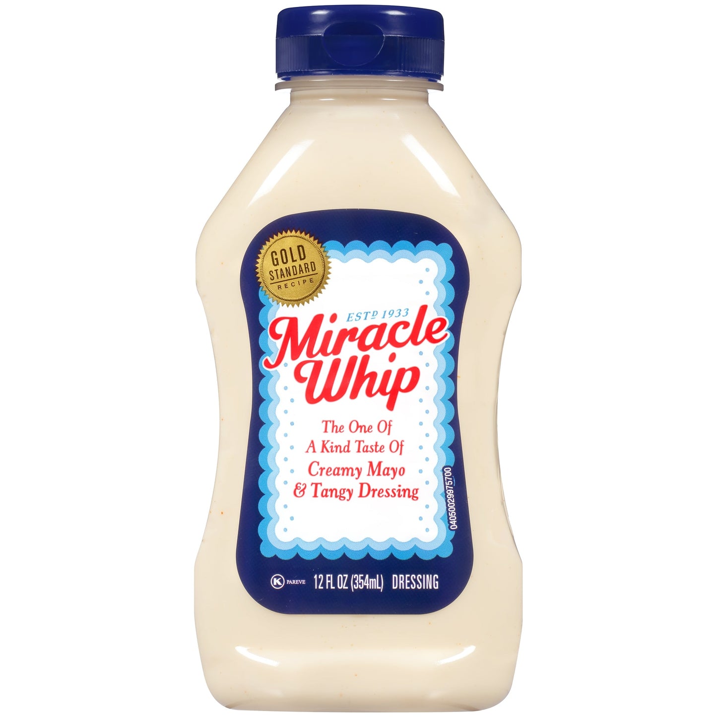 Miracle Whip Squeeze Mayonnaise Bottle; 12 Fluid Ounce; 12 Per Case