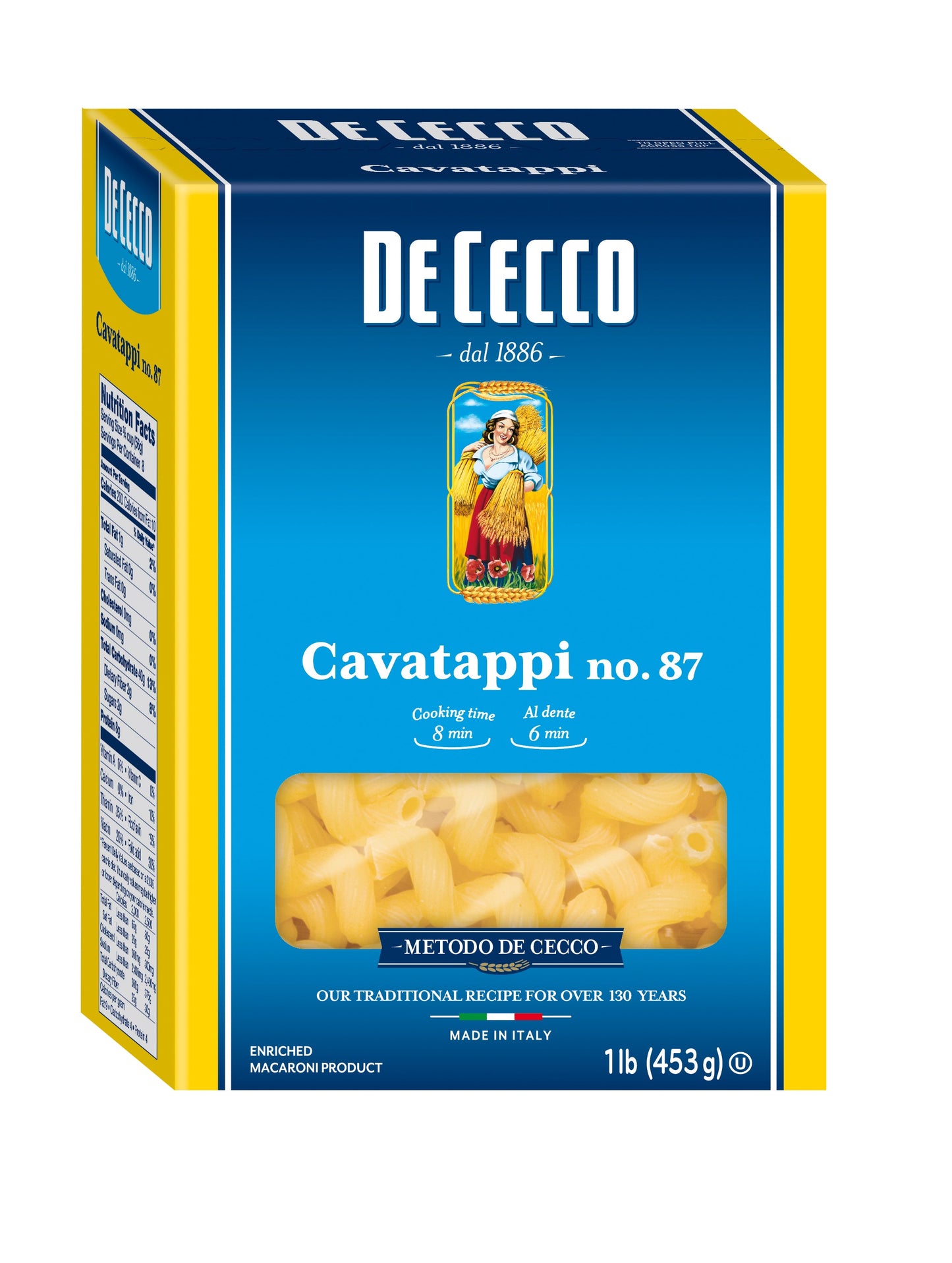 De Cecco No. 87 Cavatappi; 1 Pounds; 12 Per Case