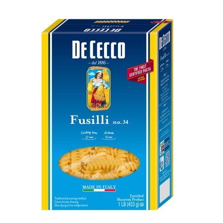 De Cecco No. 98 Fusilli Corti Bucati; 1 Pounds; 12 Per Case