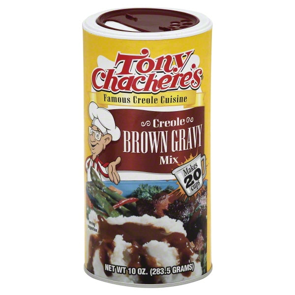 Tony Chachere's Creole Foods Instant Brown Gravy Mix; 10 Ounces; 12 Per Case - High Mart Wholesale