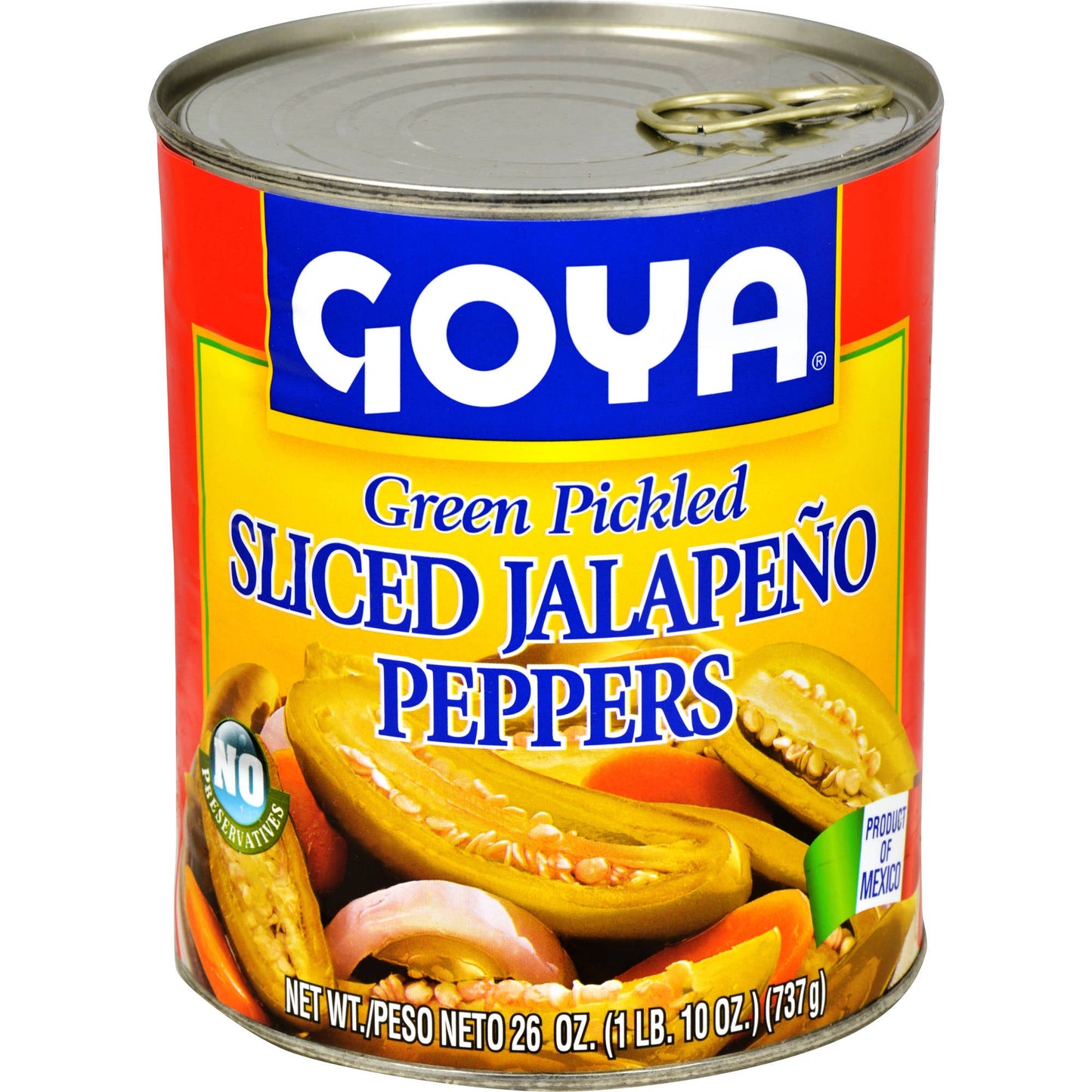 Goya Jalapeno Green Sliced; 26 Ounces; 12 Per Case