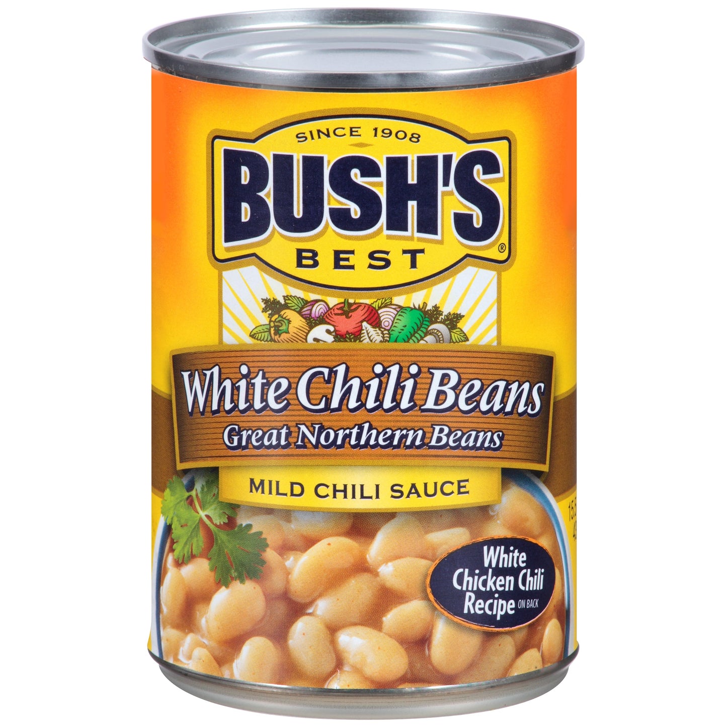 Bush's Best Chili Beans Great Northern Mild Chili Sauce; 15.5 Ounces; 12 Per Case
