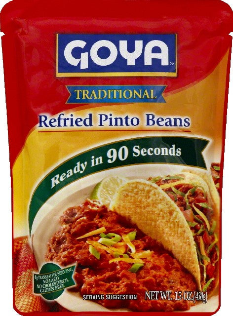 Goya Refried Beans Pinto; 15 Ounces; 12 Per Case