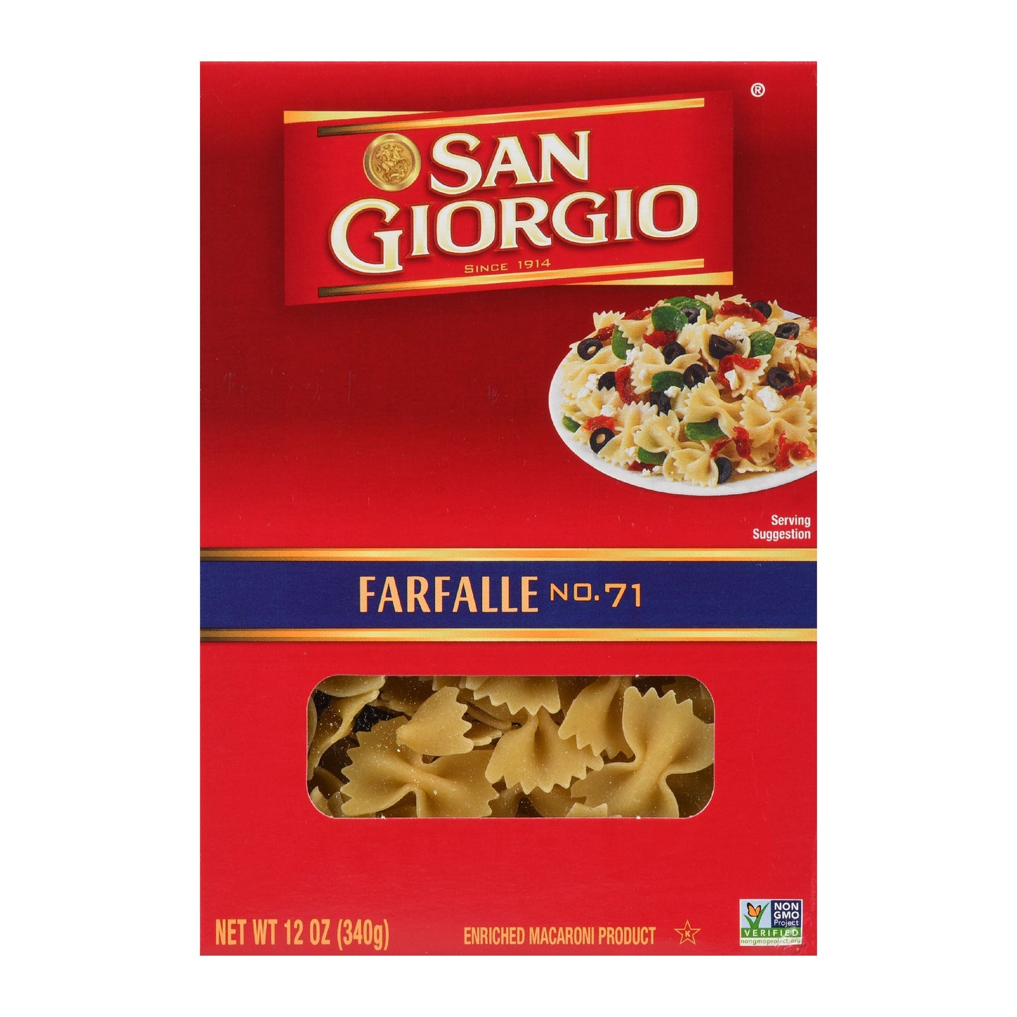 San Giorgio Farfalle; 12 Ounces; 12 Per Case