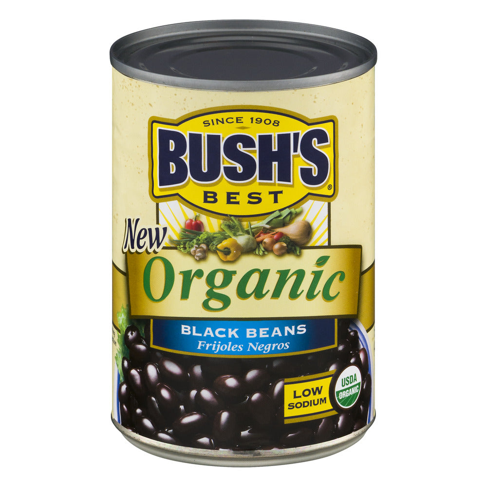 Bush's Best Organic Black Beans; 15 Ounces; 12 Per Case
