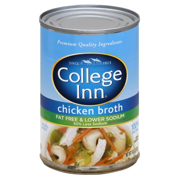 College Inn Chicken Broth Low Sodium; 14.5 Ounces; 24 Per Case