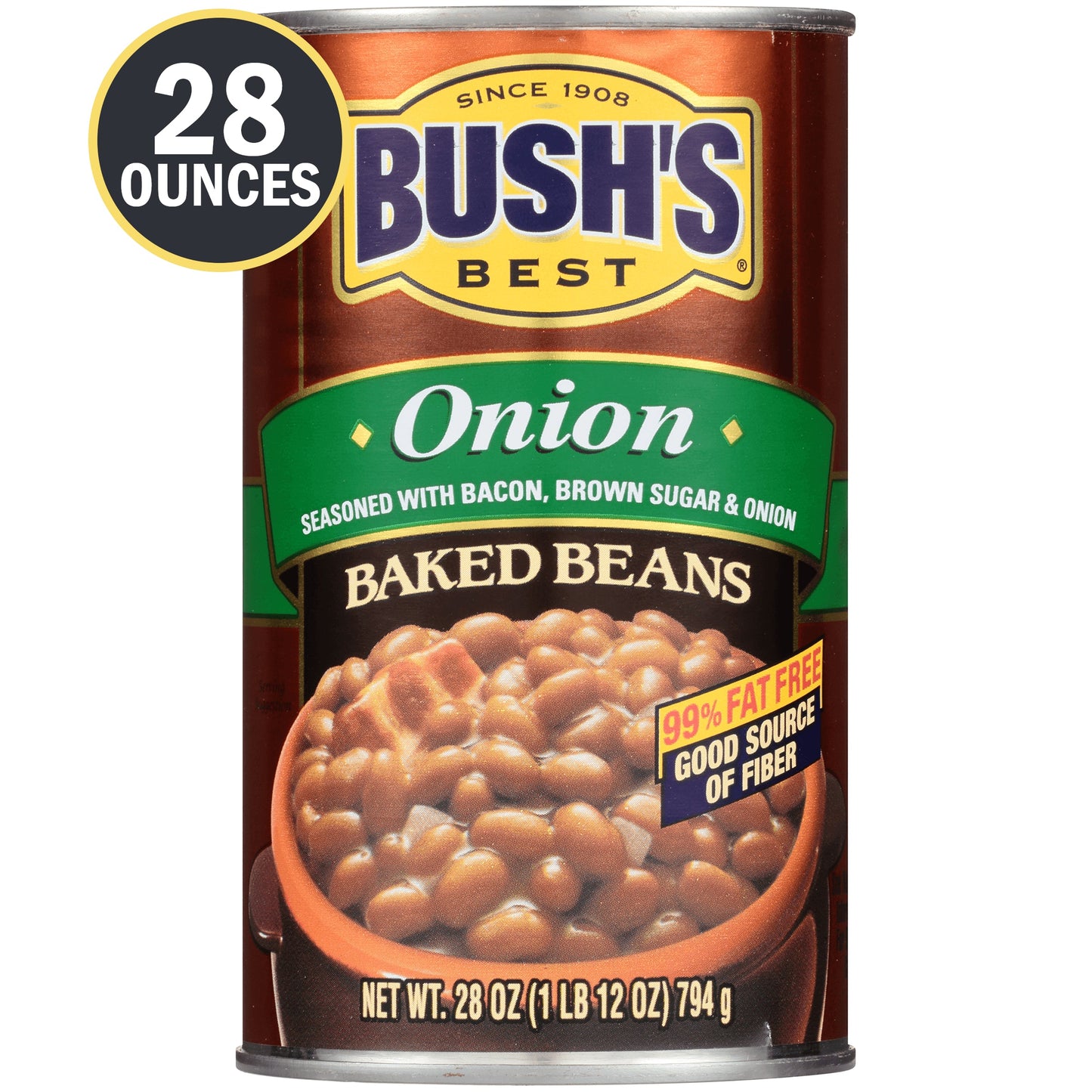 Bush's Best Onion Baked Beans; 28 Ounces; 12 Per Case
